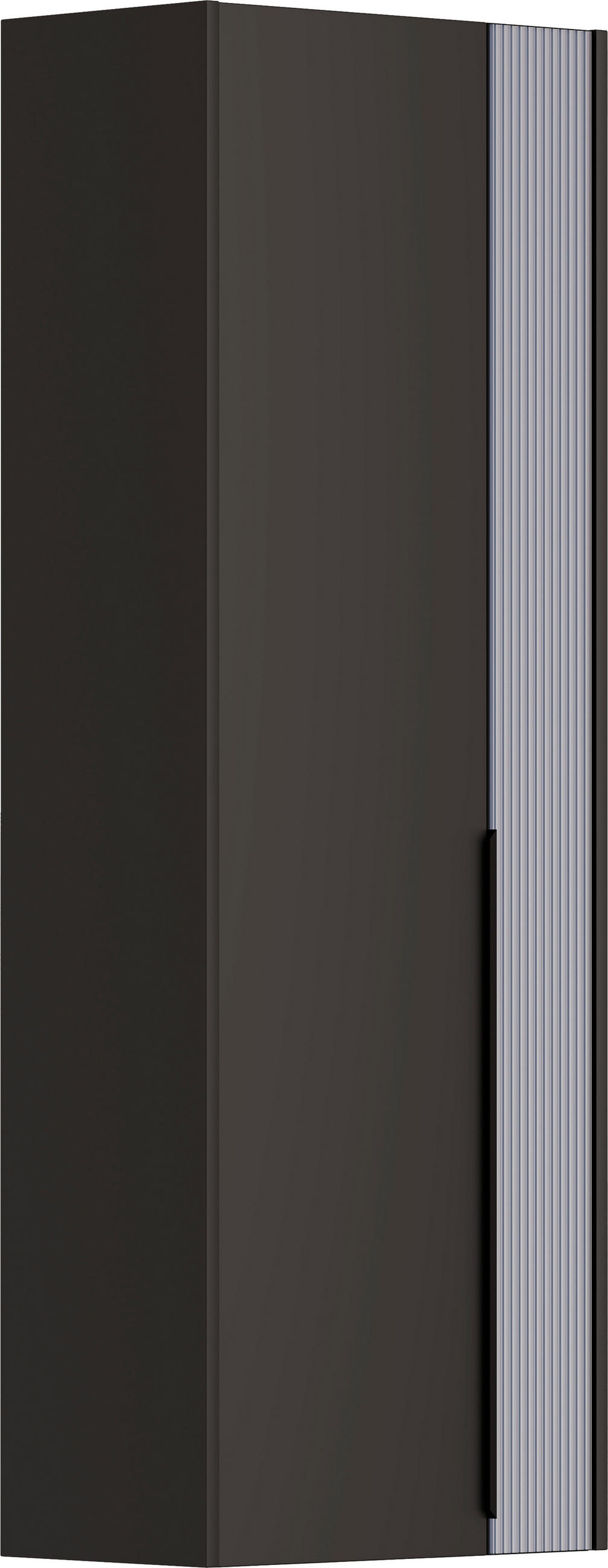 GARDEROBENSCHRANK  in 58/165/34 cm  - Graublau/Anthrazit, Design, Glas/Holzwerkstoff (58/165/34cm) - Dieter Knoll