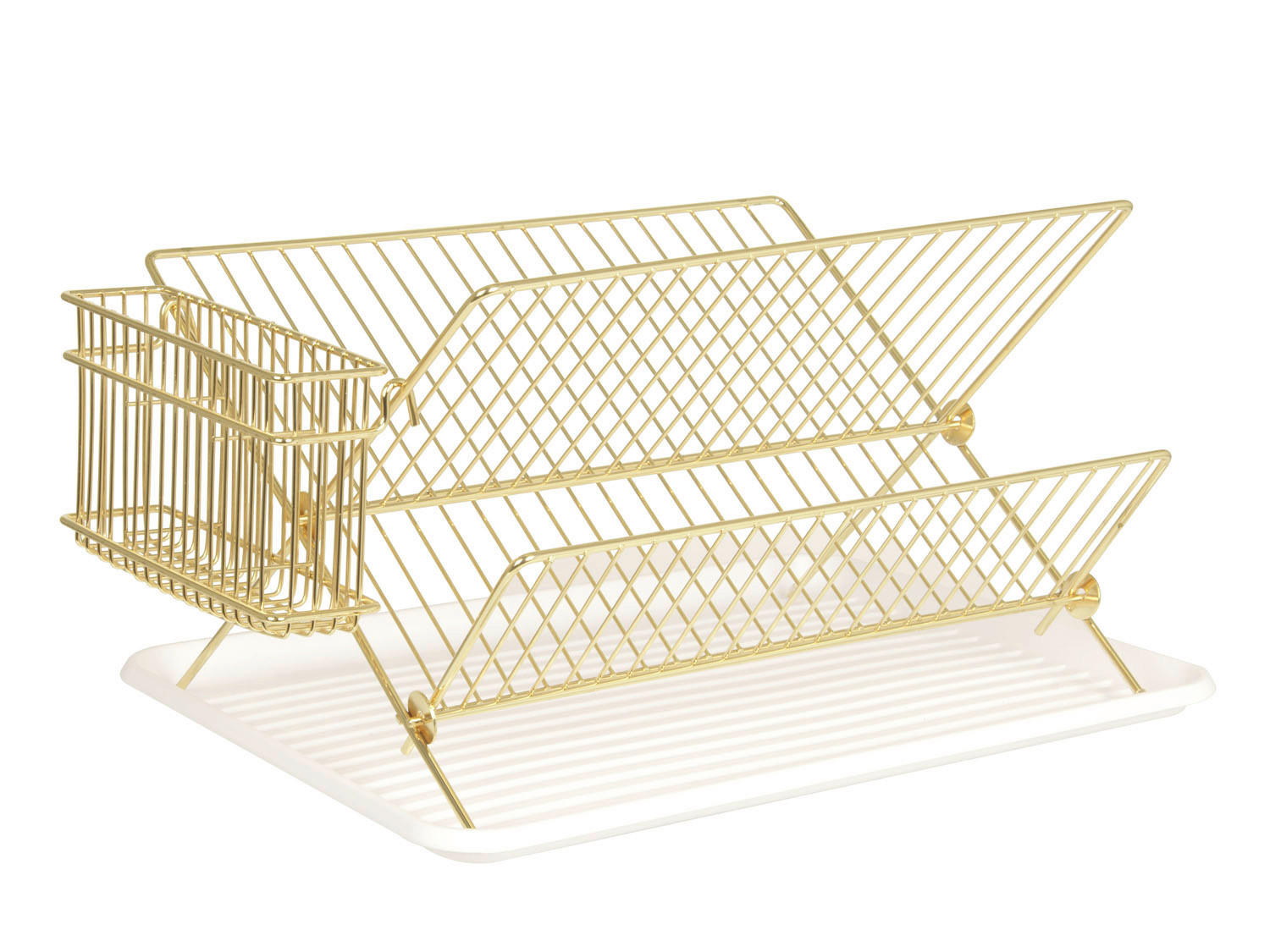 GESCHIRRABTROPFKORB PT3116GD  - Goldfarben, Trend, Metall (30/24/37cm) - Present Time