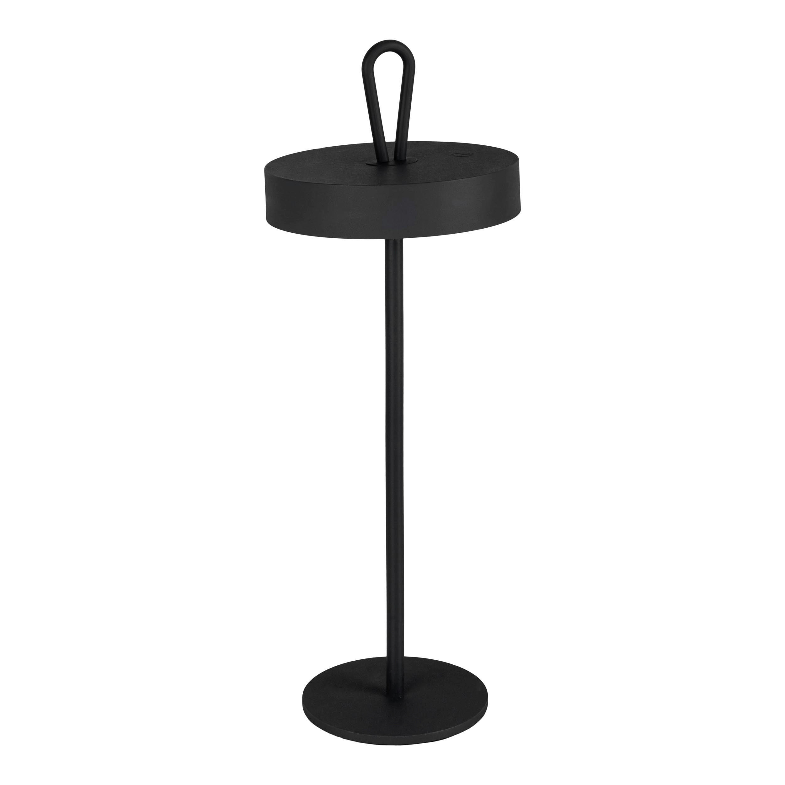 AKKU-TISCHLEUCHTE 12,5/35 cm  - Schwarz, Design, Kunststoff/Metall (12,5/35cm) - Näve