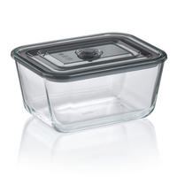 FRISCHHALTEDOSE 2,5 l  - Transparent/Grau, KONVENTIONELL, Glas/Kunststoff (24/18/11cm) - Kela