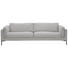 SOFA in Textil Grau - Schwarz/Grau, Design, Textil/Metall (269/86/96cm) - Lomoco SOFA in Textil Grau - Schwarz/Grau, Design, Textil/Metall (269/86/96cm) - Lomoco
