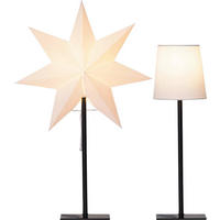 TISCHLEUCHTE 35/15/55 cm   - Schwarz/Weiß, Basics, Papier/Textil (35/15/55cm) - Eglo