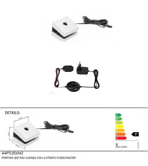 LED-KLEMMLEUCHTE   - Silberfarben, KONVENTIONELL, Kunststoff - Carryhome