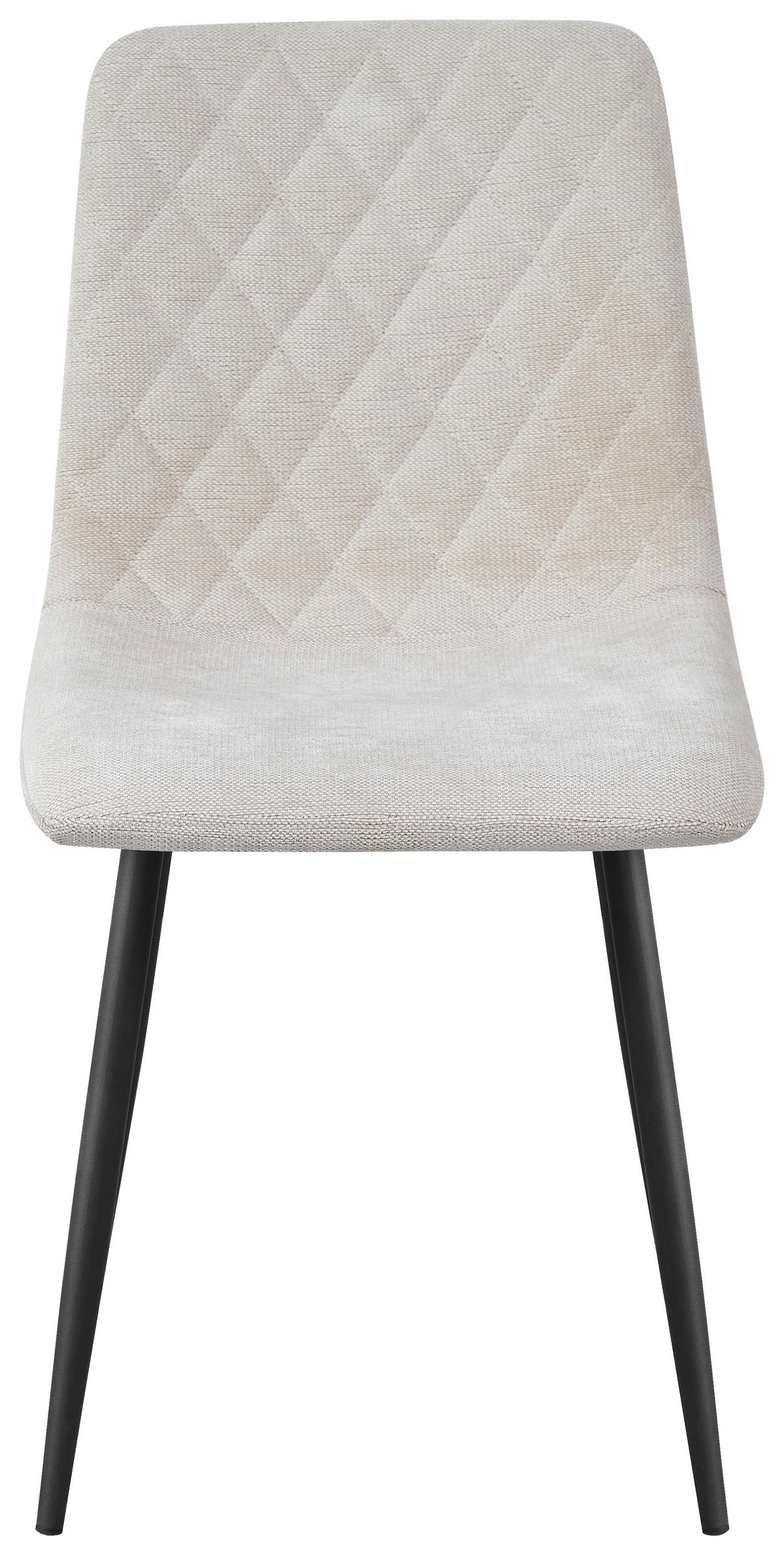 STUHL   Webstoff  - Beige/Schwarz, Design, Textil/Metall (45/87/55cm) - Ti'me