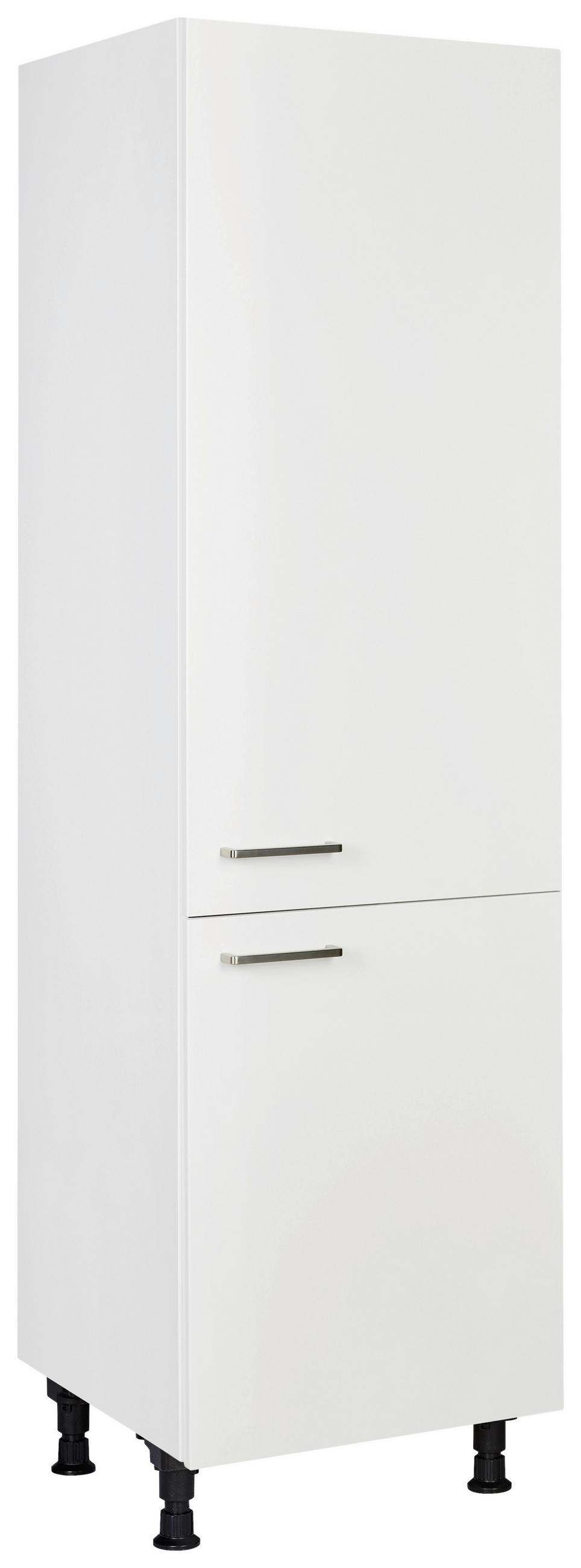 GERÄTEUMBAUSCHRANK 60/216,6/58 cm  Weiss  - Weiss/Edelstahlfarben, Modern, Holzwerkstoff/Metall (60/216,6/58cm) - Nobilia