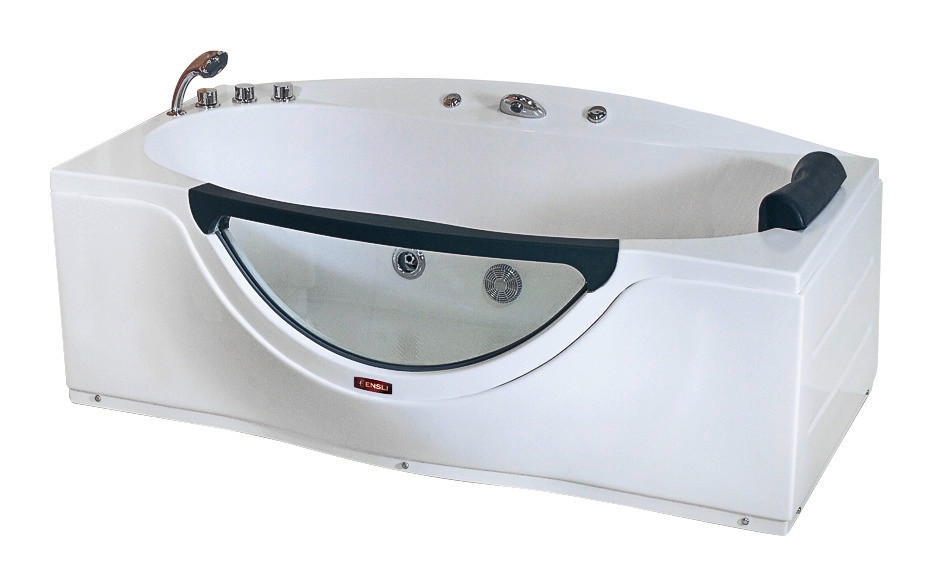 WHIRLPOOL-BADEWANNE Wandmontage  170/90/68 cm  - Weiß, MODERN, Kunststoff (170/90/68cm)
