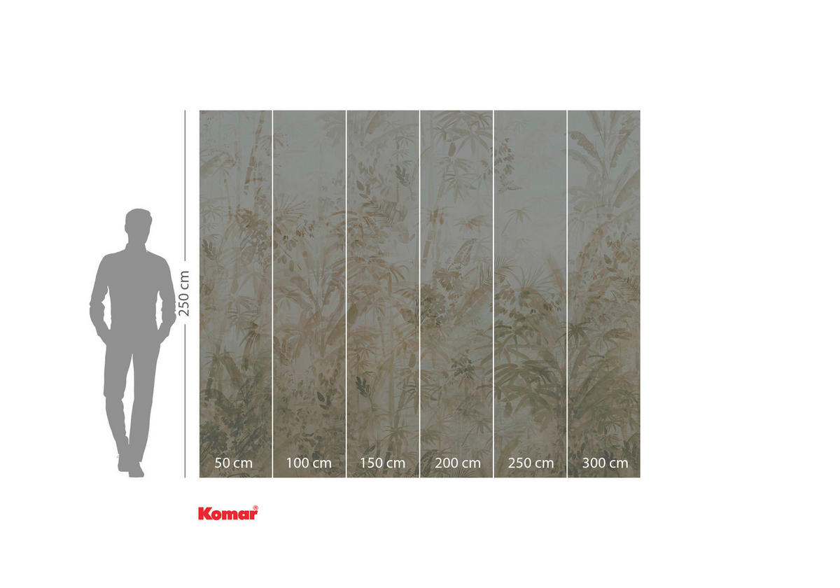 VLIESTAPETE - Gelb/Braun, Basics (300/250cm) - Komar