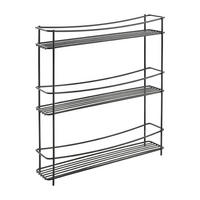 GEWÜRZREGAL - Schwarz, Basics, Metall (35/37/8cm)