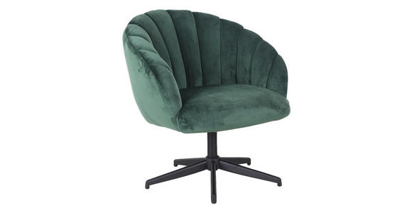 SESSEL in Metall, Textil Grün - Schwarz/Grün, MODERN, Textil/Metall (74/85/74cm) - Carryhome