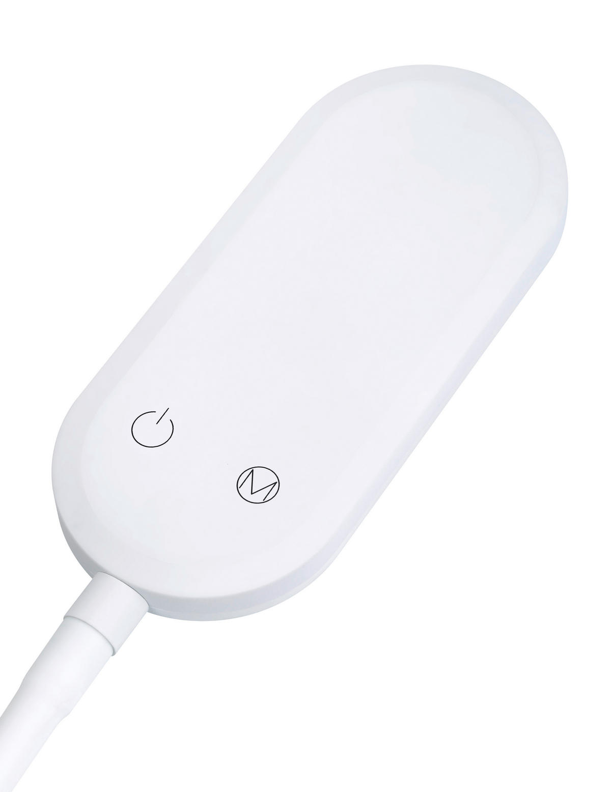 STOJACÍ LED LAMPA, 21/128 cm  - bílá, Basics, kov (21/128cm) - Novel