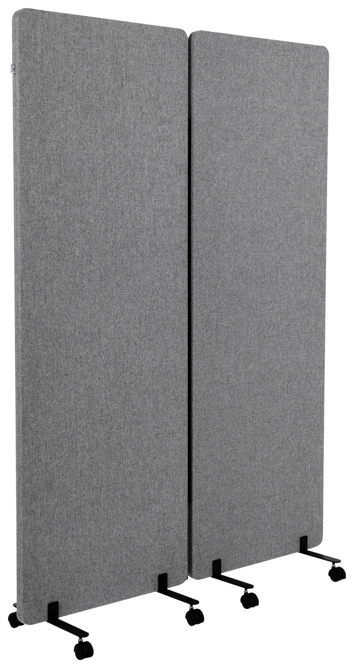 MELLANVÄGG  i metall, plast, textil  mörkgrå  - mörkgrå, Basics, metall/textil (60/177/35cm) - MID.YOU