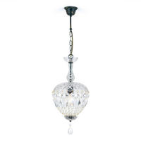 KRISTALL-HÄNGELEUCHTE 25/150 cm   - Bronzefarben, LIFESTYLE, Glas/Metall (25/150cm)