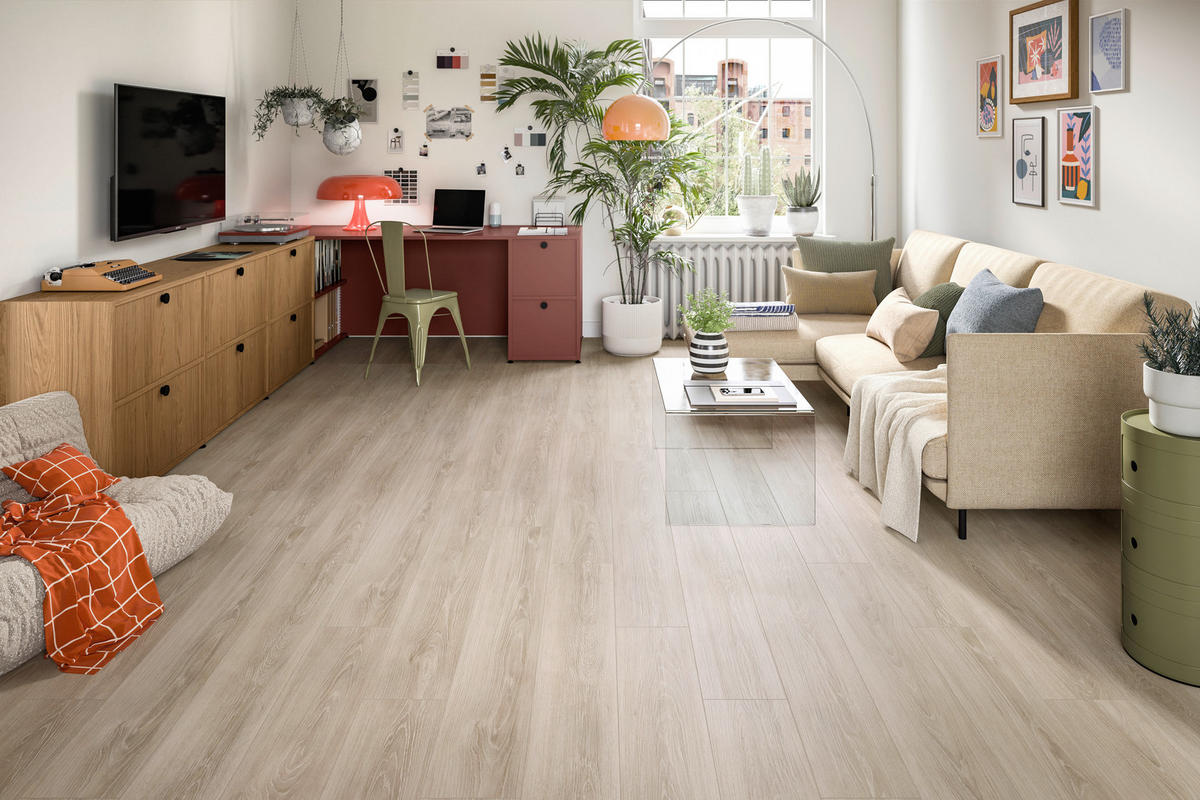 LAMINATBODEN Newport Eiche EGGER Nature Sense  per  m² - Eichefarben/Hellgrau, KONVENTIONELL, Holzwerkstoff (129.2/19.3/0.7cm) - Egger Holzwerkstoffe