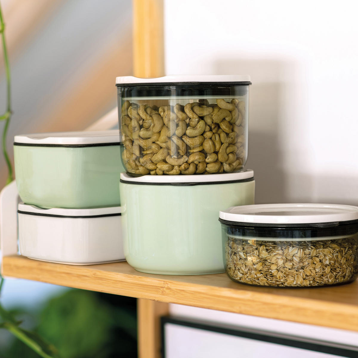 LUNCHBOX - Klar/Mintgrün, Basics, Keramik/Kunststoff (13/13/15cm) - like.Villeroy & Boch