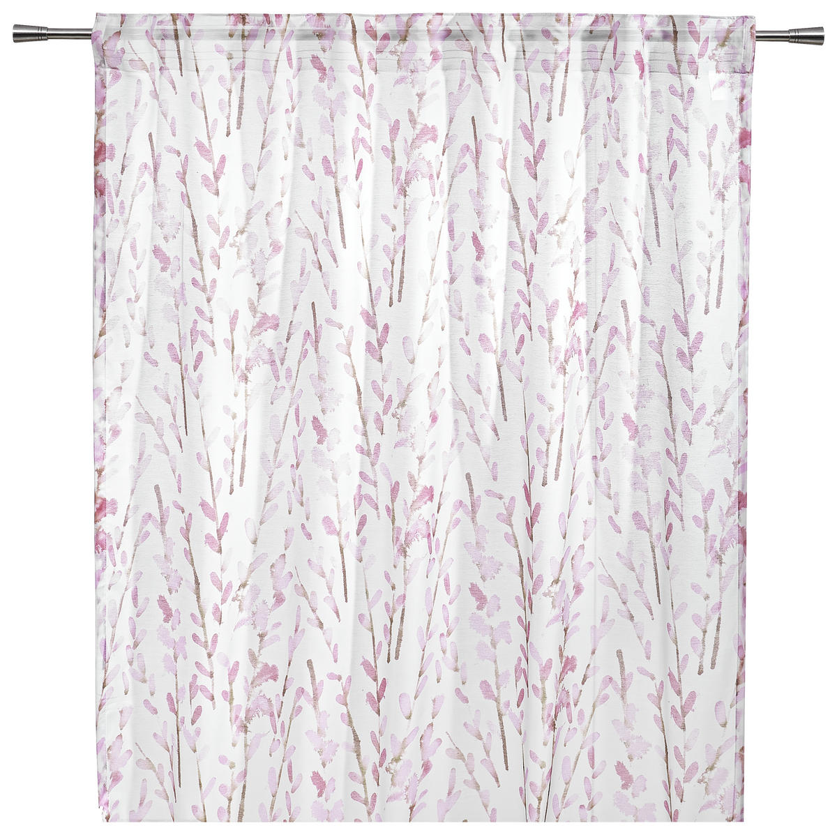 KONČANA ZAVESA  pol prosojno  140/245 cm   - roza, Konvencionalno, tekstil (140/245cm) - Esposa