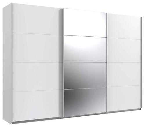 GARDEROB MED SKJUTDÖRRAR 313/236/64 cm 3-dörrar - vit, Modern, metall/trämaterial (313/236/64cm) - MID.YOU