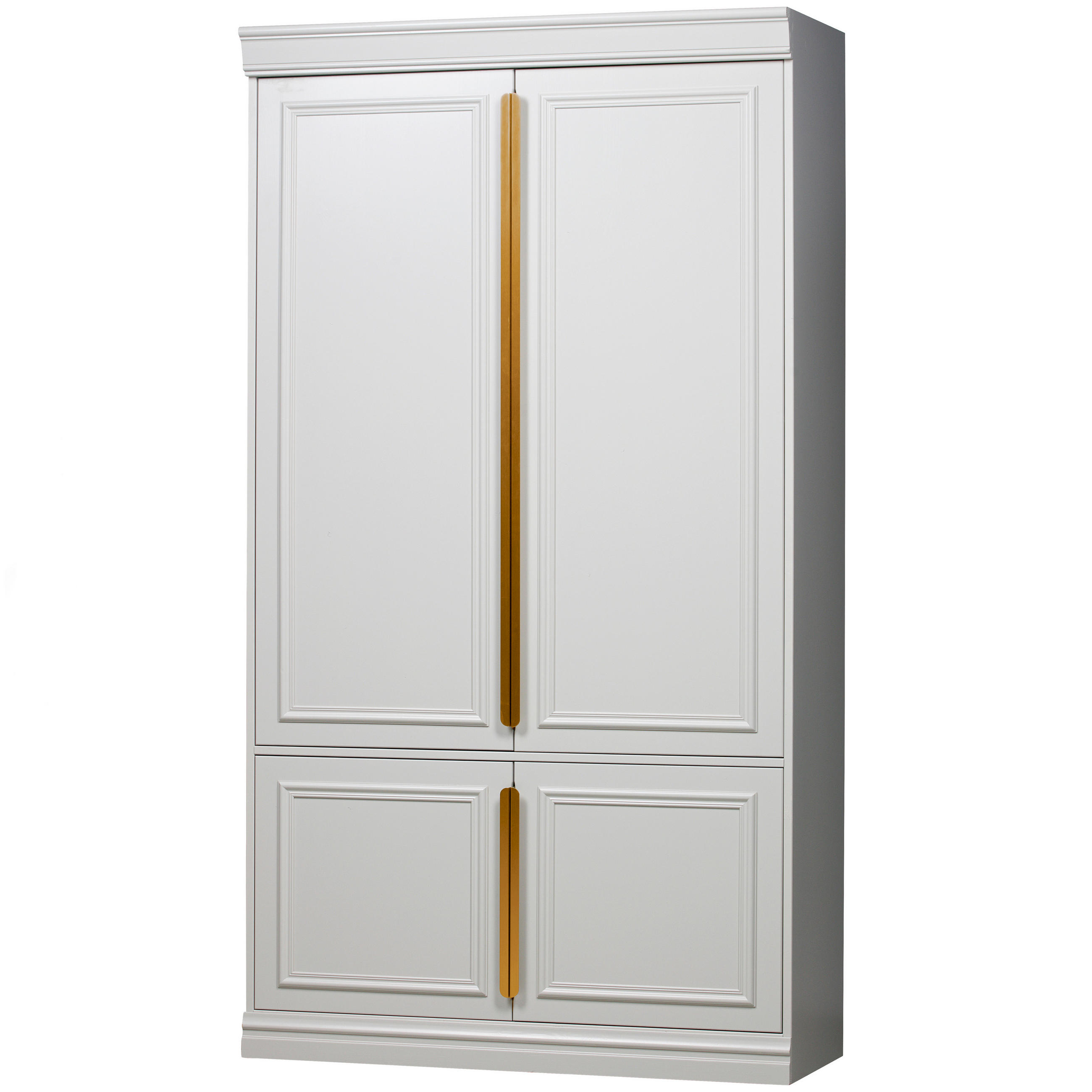 DREHTÜRENSCHRANK  in Grau  - Roségold/Grau, Basics, Holz/Metall (110/215/44cm) - MID.YOU