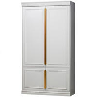 DREHTÜRENSCHRANK  in Grau  - Roségold/Grau, Basics, Holz/Metall (110/215/44cm) - MID.YOU