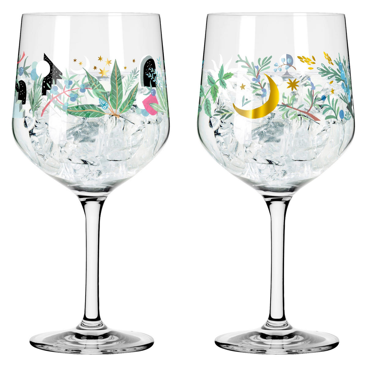 GINGLAS 720 ml 2-teilig  - Multicolor, LIFESTYLE, Glas (10,7/10,7/21,8cm) - Ritzenhoff