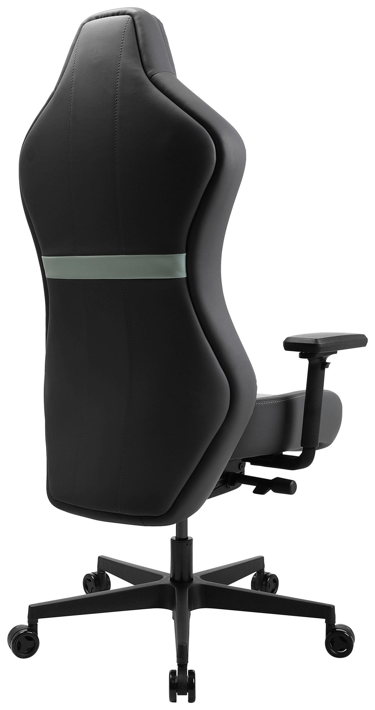GAMER SZÉK  bőrhatású textil, mikroszál antracit, szürke, türkiz  - türkiz/fekete, Modern, műanyag/textil (70/133-142/65cm) - Topstar