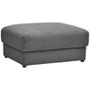 HOCKER in Textil Dunkelgrau  - Dunkelgrau/Schwarz, MODERN, Kunststoff/Textil (100/47/80cm) - Carryhome