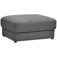 HOCKER in Textil Dunkelgrau  - Dunkelgrau/Schwarz, Modern, Kunststoff/Textil (100/47/80cm) - Carryhome