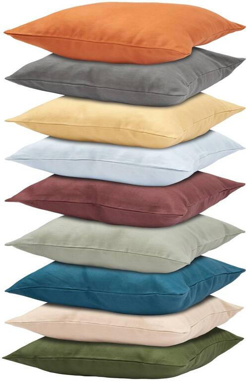 KISSENHÜLLE 50/50 cm  - Salbeigrün, Basics, Textil (50/50cm) - Novel