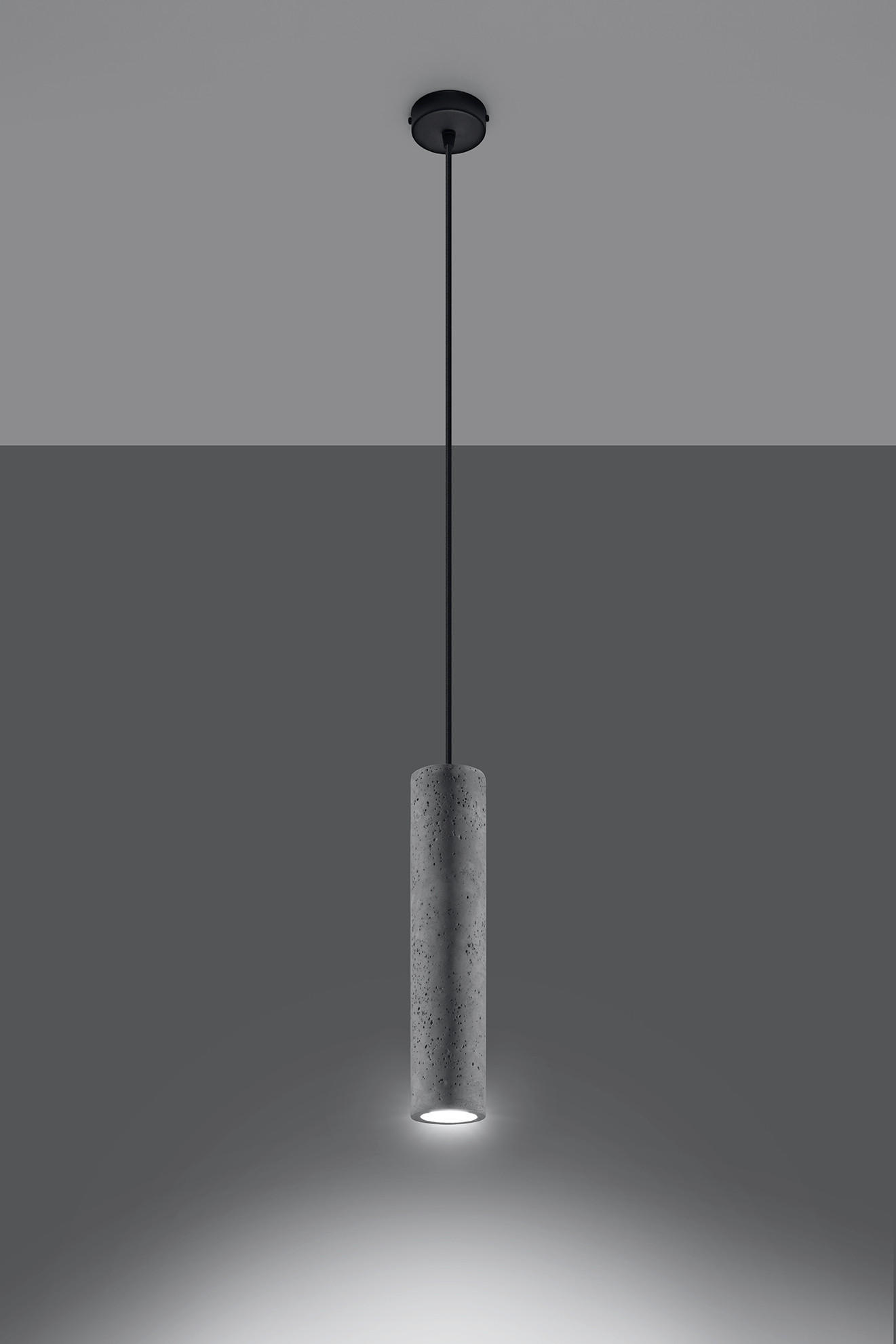 HÄNGELEUCHTE Luvo 8/8/105 cm  - Grau, Design, Stein (8/8/105cm)