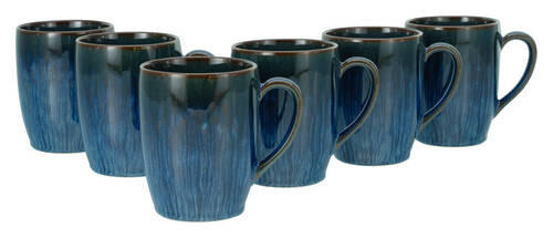 KAFFEEBECHERSET 6-teilig  - Blau, Trend, Keramik - Creatable