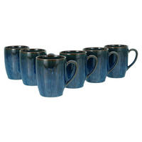 KAFFEEBECHERSET 6-teilig  - Blau, Trend, Keramik - Creatable