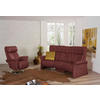TRAPEZSOFA in Echtleder Rotbraun  - Rotbraun/Naturfarben, KONVENTIONELL, Leder/Holz (208/103/105cm) - Himolla Komfortklass