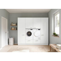 HAUSWIRTSCHAFTSRAUM Touch 240/216,6/58,2 cm Weiß - Weiß, MODERN, Holzwerkstoff (240/216,6/58,2cm) - Nobilia