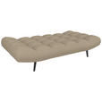 SCHLAFSOFA  in Mikrofaser Beige  - Beige/Schwarz, KONVENTIONELL, Holz/Textil (197/85/92cm) - Carryhome