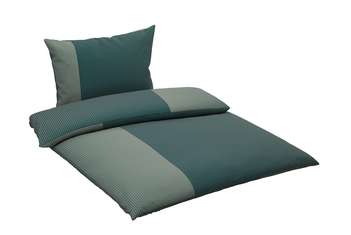 BETTWÄSCHE 3-teilig Satin 200/200 cm  - Grün, Design, Textil (200/200cm) - Dieter Knoll