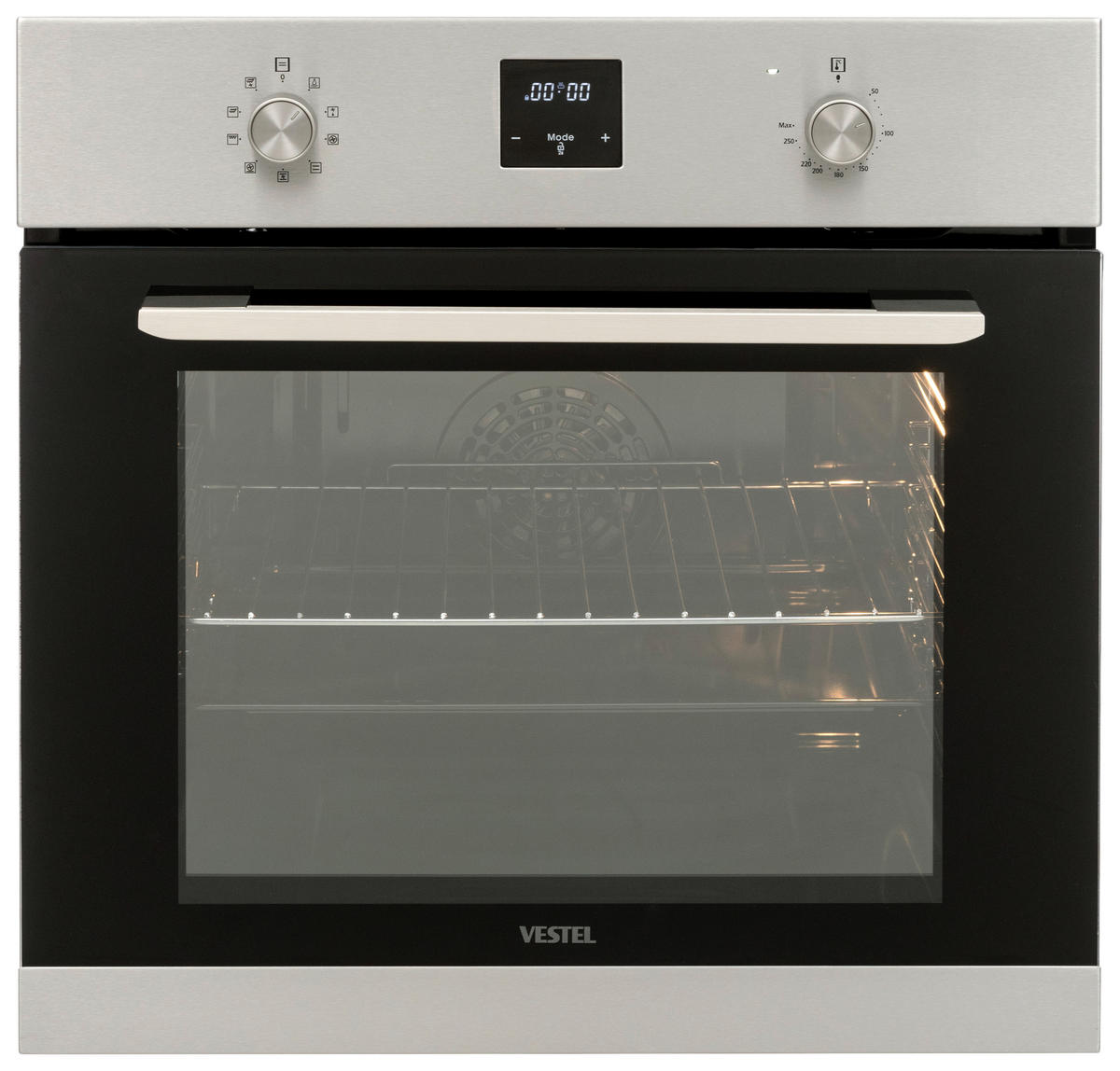 EINBAUBACKOFEN VEB9  - Schwarz, Basics, Glas/Kunststoff (59,5/59,5/57,5cm) - Vestel