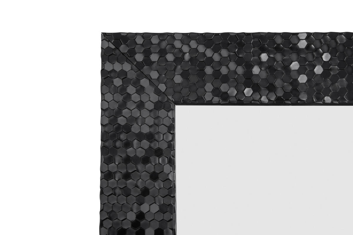 OGLINDĂ DE PERETE 55/70/2 cm    - negru, Lifestyle, plastic/sticlă (55/70/2cm) - Carryhome