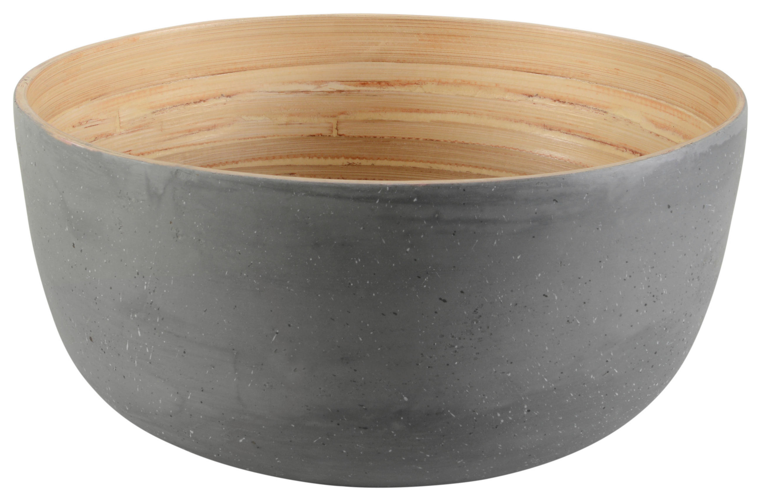 OBSTSCHALE    - Grau, Design, Holz (25/12cm) - Homeware Profession.