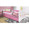 KINDER-/JUNIORBETT - Pink/Birkefarben, MODERN, Holz/Holzwerkstoff (80/160cm) - MID.YOU