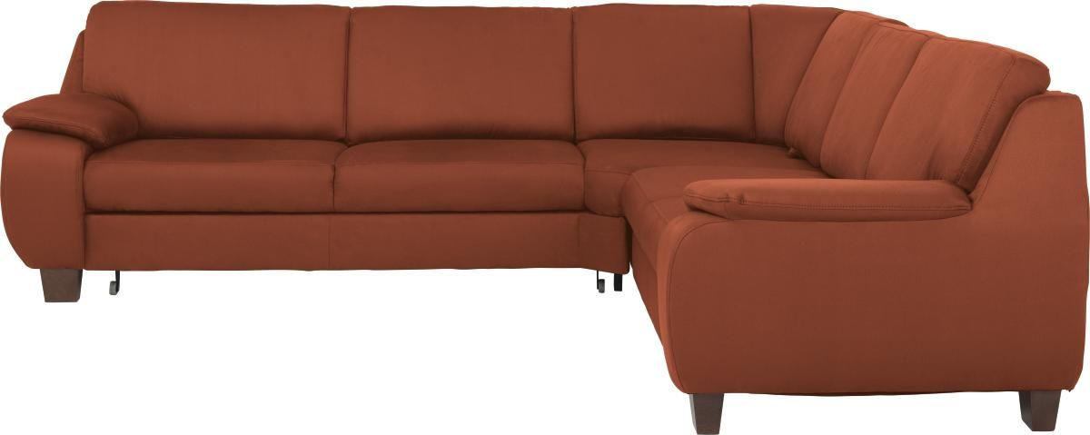WOHNLANDSCHAFT Terracotta  - Dunkelbraun/Terracotta, KONVENTIONELL, Holz/Textil (274/244cm) - Beldomo System