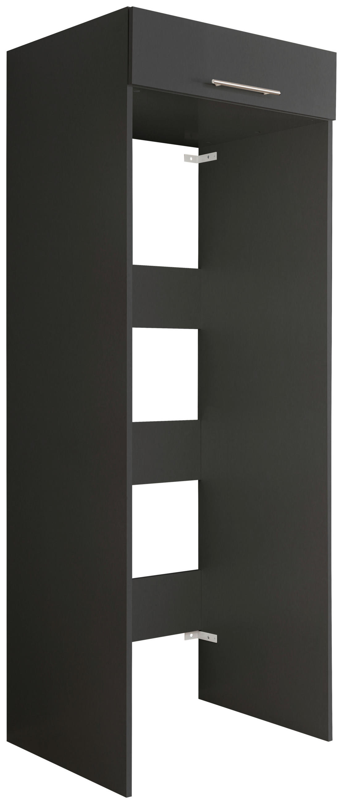 MOSÓGÉPSZEKRÉNY 67,5/200/67,5 cm  - ezüstszínű/antracit, Design, faalapú anyag/fém (67,5/200/67,5cm) - Xora