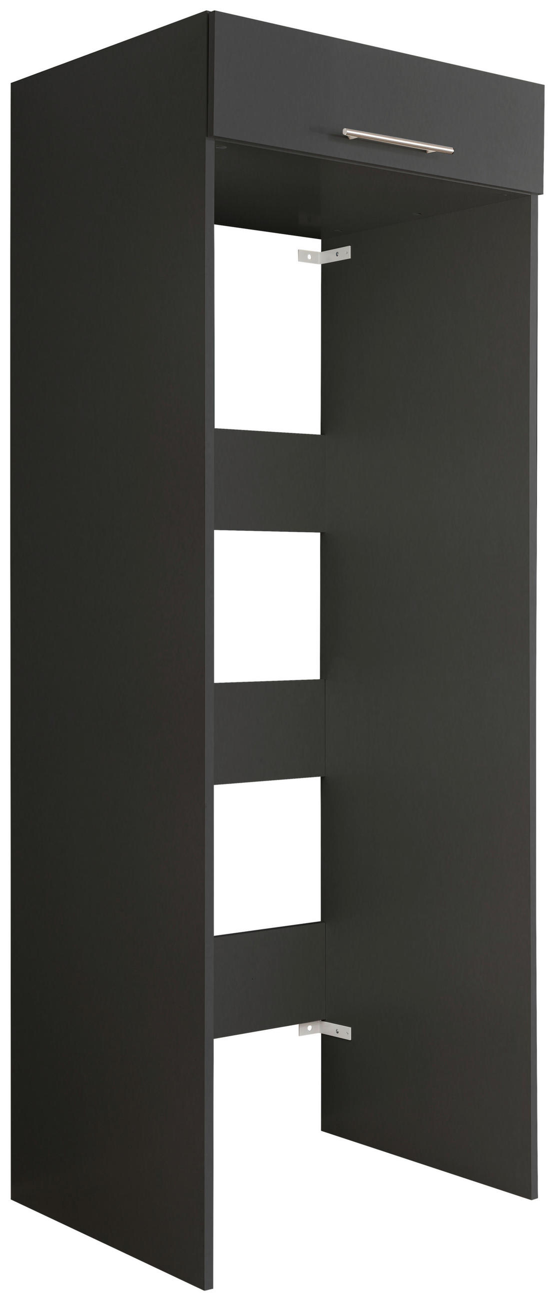 MOSÓGÉPSZEKRÉNY 67,5/200/67,5 cm  - ezüstszínű/antracit, Design, faalapú anyag/fém (67,5/200/67,5cm) - Xora