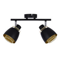 SPOTLIGHT Aleksandria 41.5/10/18.5 cm   - svart/guldfärgad, Design, metall (41.5/10/18.5cm)