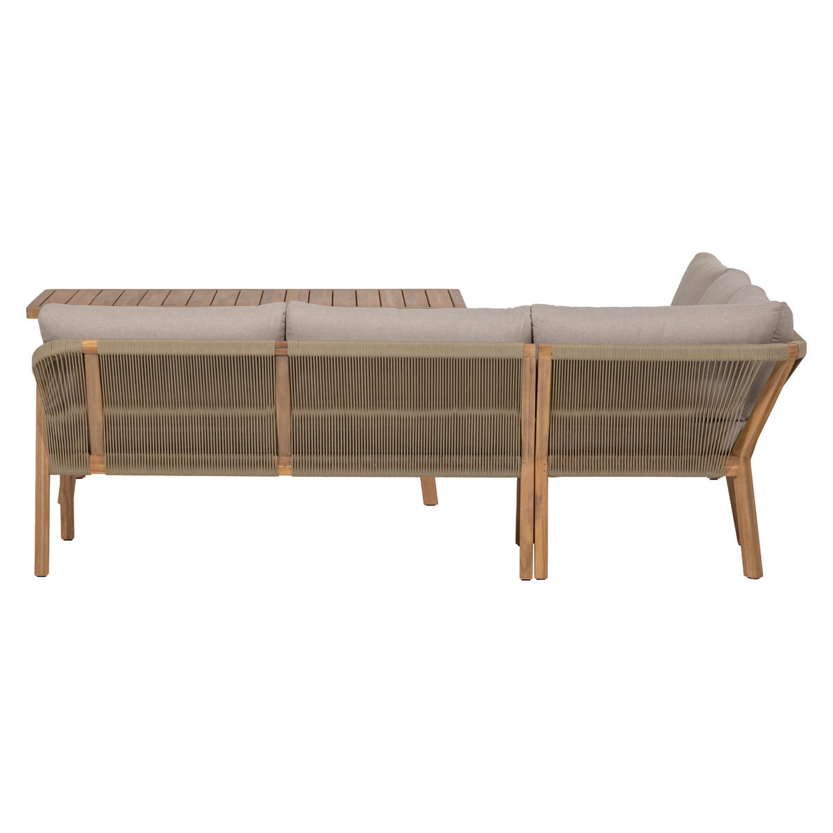 DINING-LOUNGESET  - Naturfarben, MODERN, Holz/Textil (81/151cm) - Livetastic