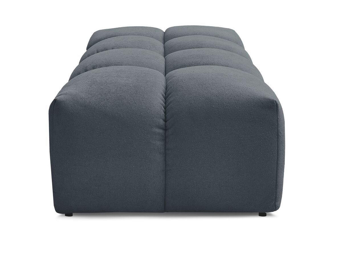 HOCKER EVEREST Struktur Dunkelblau  - Schwarz/Dunkelblau, MODERN, Kunststoff/Textil (140/70/40cm)