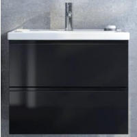 Masca Chiuveta Baie  - negru, Design, ceramică/material pe bază de lemn (62/54/47cm) - Carryhome