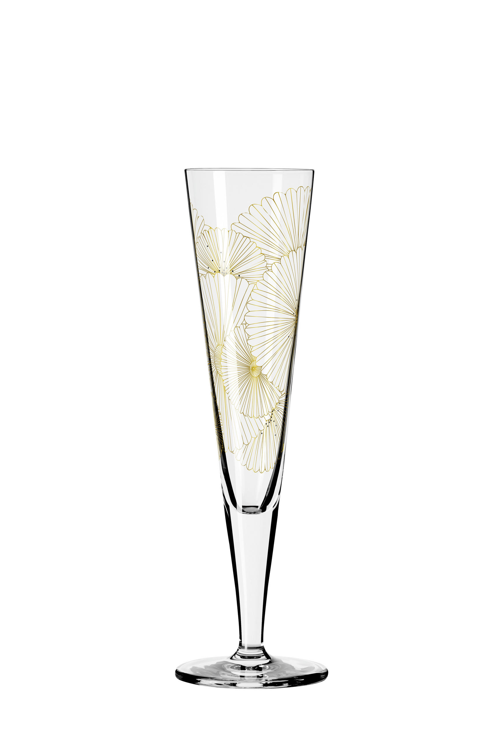 CHAMPAGNERGLAS - Goldfarben/Schwarz, LIFESTYLE, Glas (7,2/24cm) - Ritzenhoff