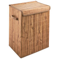 WÄSCHEKORB - Naturfarben, Basics, Karton/Holz (40/51/31cm) - Ambia Home