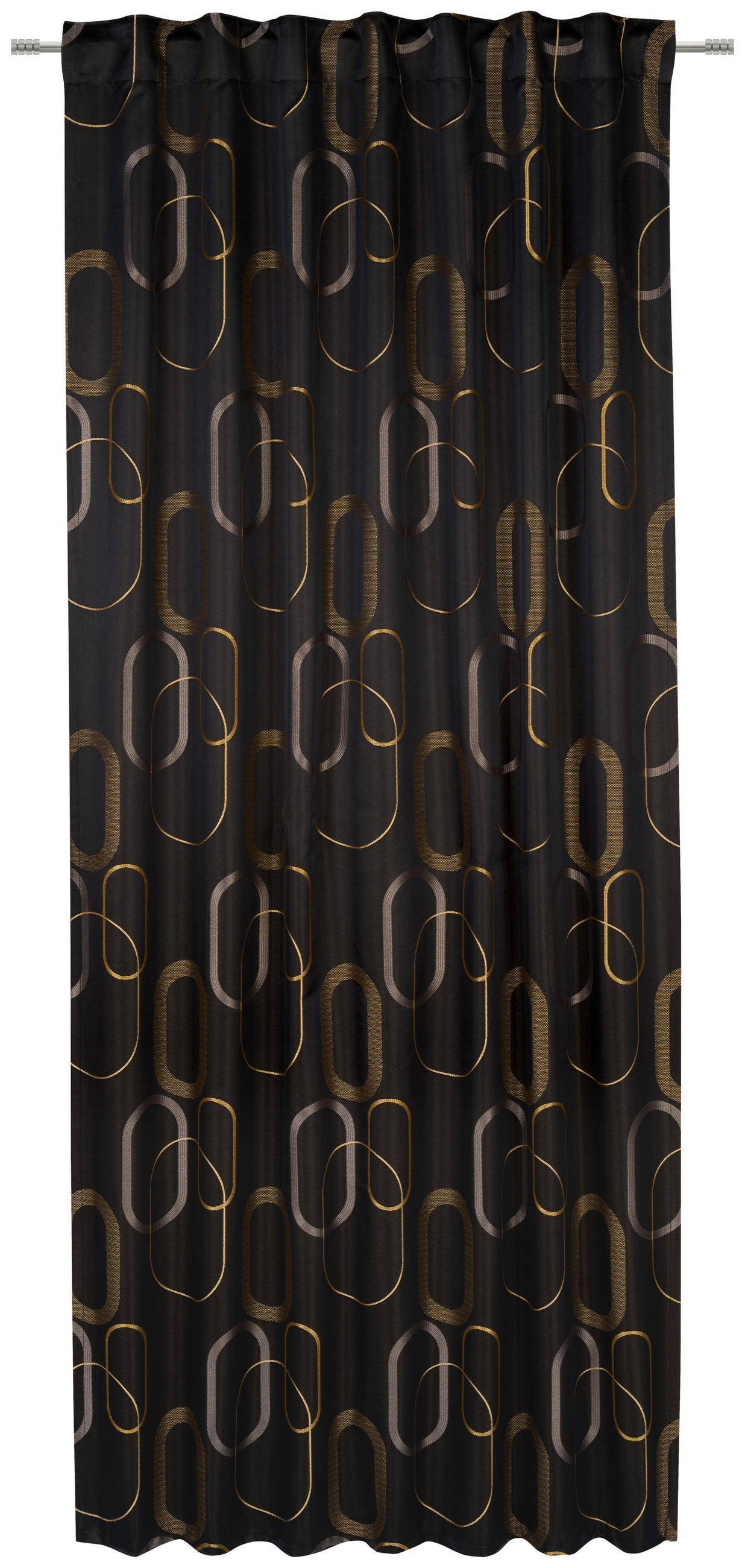 GOTOVA ZAVJESA crna 140/245 cm   - crna, Design, tekstil (140/245cm) - Esposa