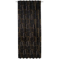 KONČANA ZAVESA  neprosojno  140/245 cm   - črna, Design, tekstil (140/245cm) - Esposa