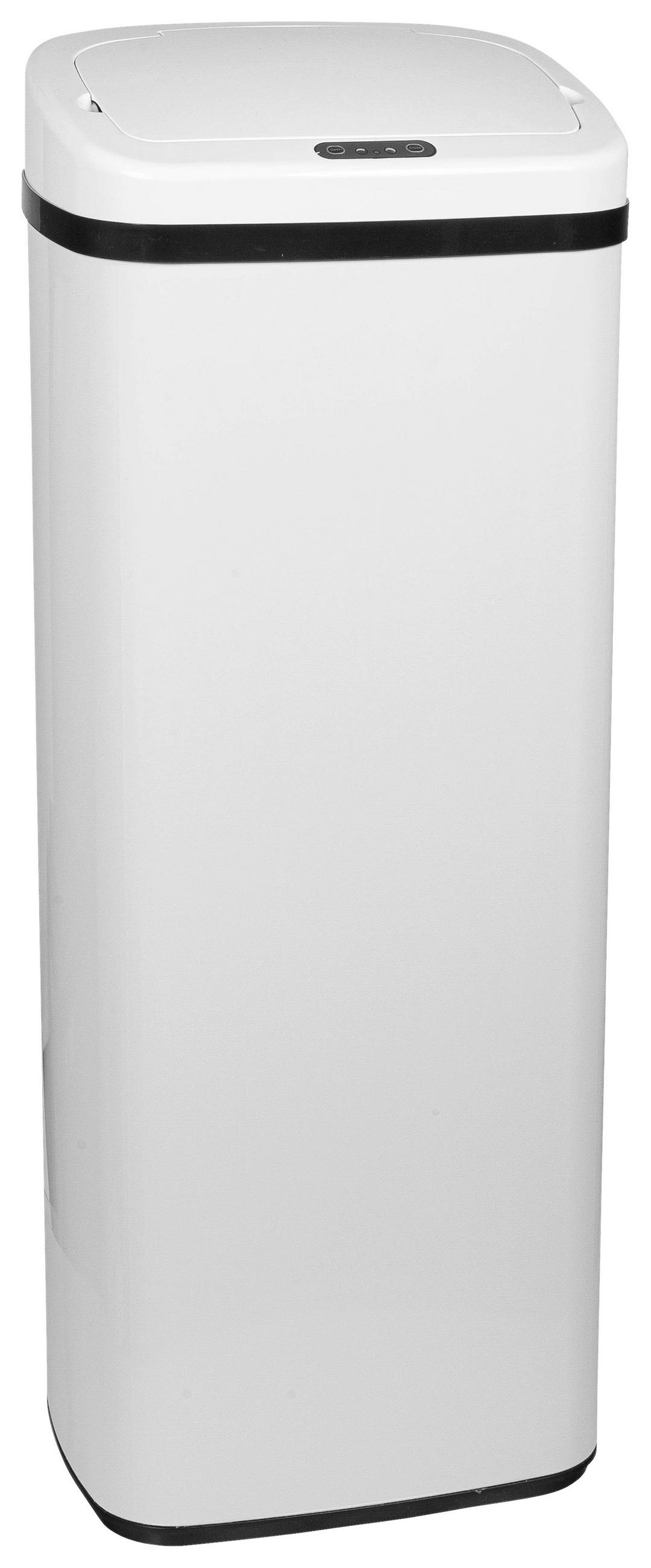 ABFALLSAMMLER 50 l  Metall  - Schwarz, Basics, Kunststoff/Metall (32/83/24cm) - MID.YOU